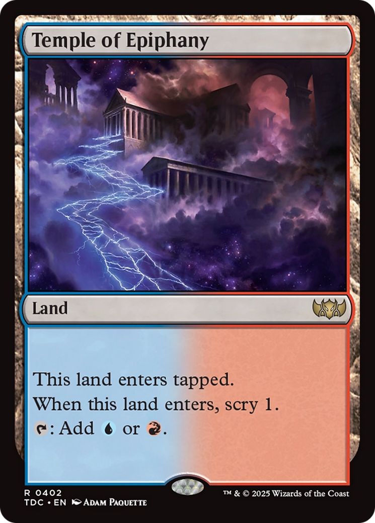 Temple of Epiphany [Tarkir: Dragonstorm Commander] | Game Master's Emporium (The New GME)
