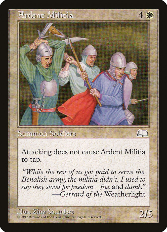 Ardent Militia [Weatherlight] | Game Master's Emporium (The New GME)