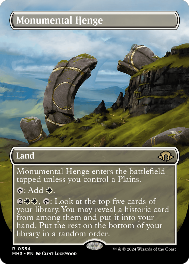 Monumental Henge (Borderless) [Modern Horizons 3] | Game Master's Emporium (The New GME)