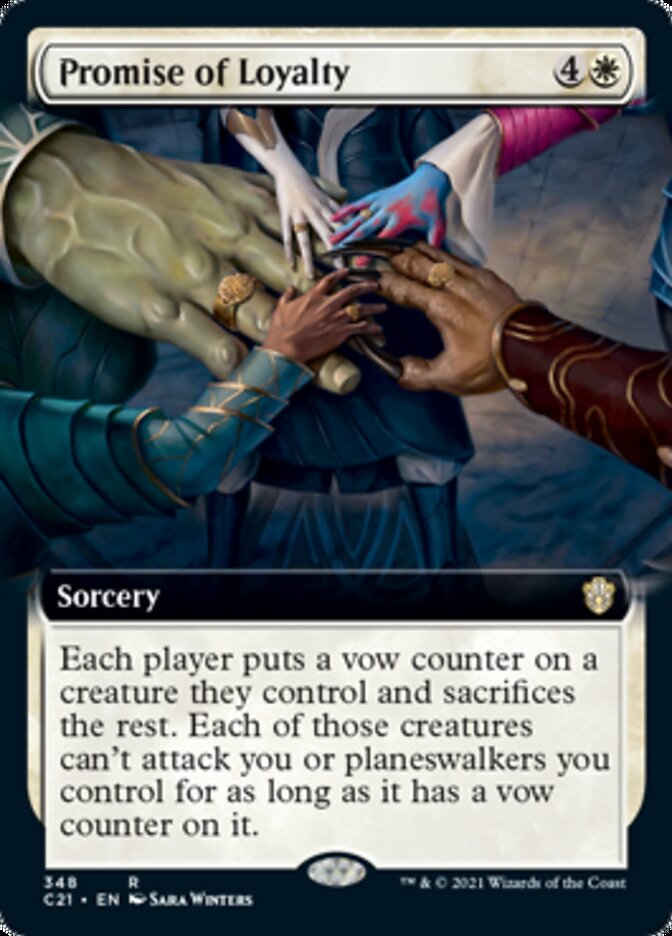 Promise of Loyalty (Extended Art) [Commander 2021] | Game Master's Emporium (The New GME)