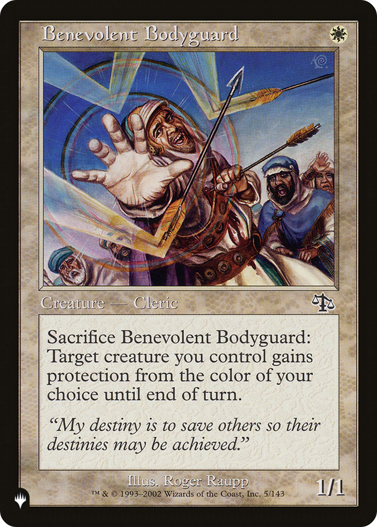 Benevolent Bodyguard [The List Reprints] | Game Master's Emporium (The New GME)