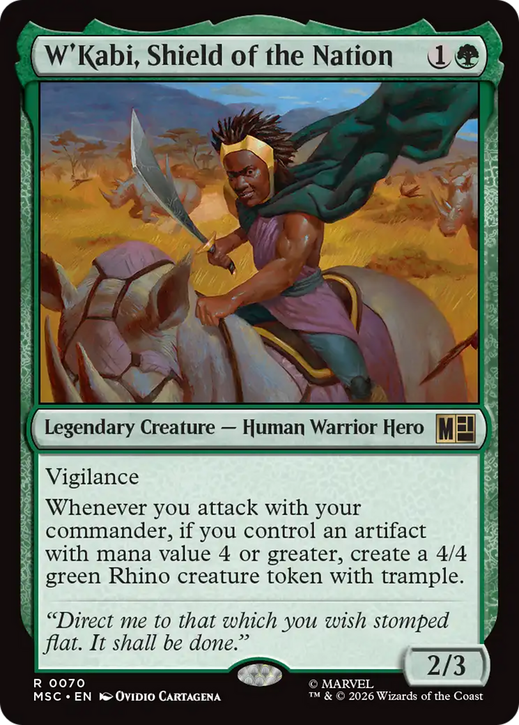 W'Kabi, Shield of the Nation (Surge Foil) [Marvel Super Heroes Commander] | Game Master's Emporium (The New GME)