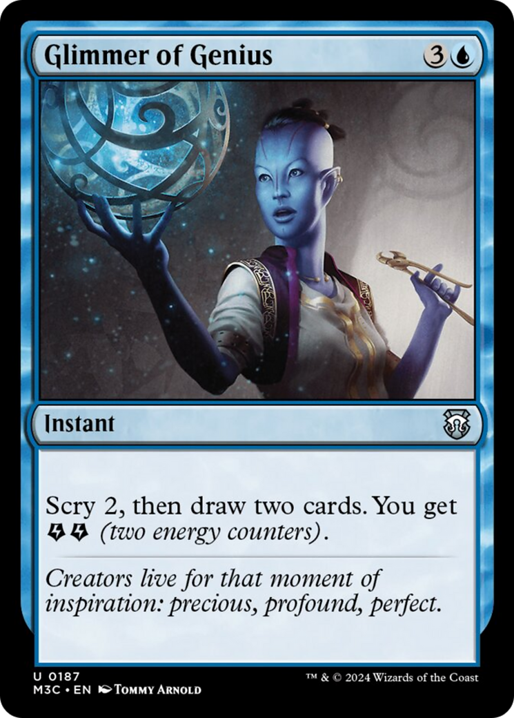 Glimmer of Genius (Ripple Foil) [Modern Horizons 3 Commander] | Game Master's Emporium (The New GME)