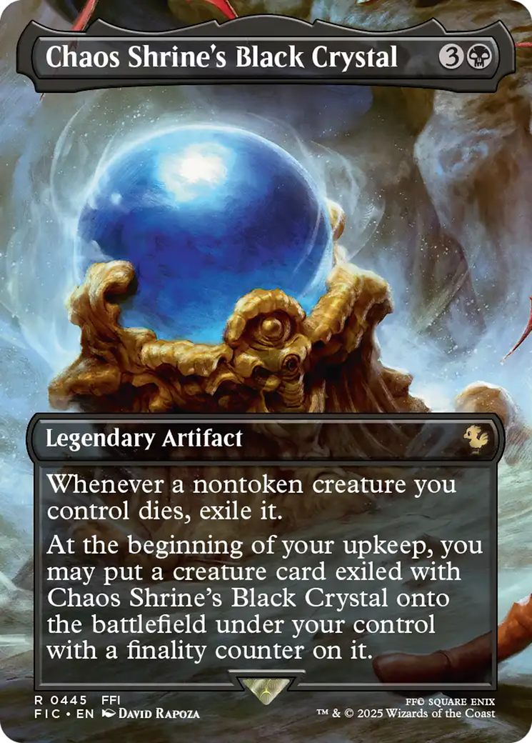 Chaos Shrine's Black Crystal (Borderless) [FINAL FANTASY Commander] | Game Master's Emporium (The New GME)