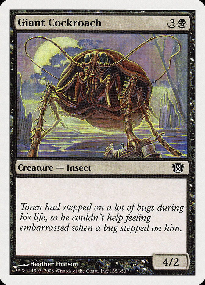 Giant Cockroach [Eighth Edition] | Game Master's Emporium (The New GME)