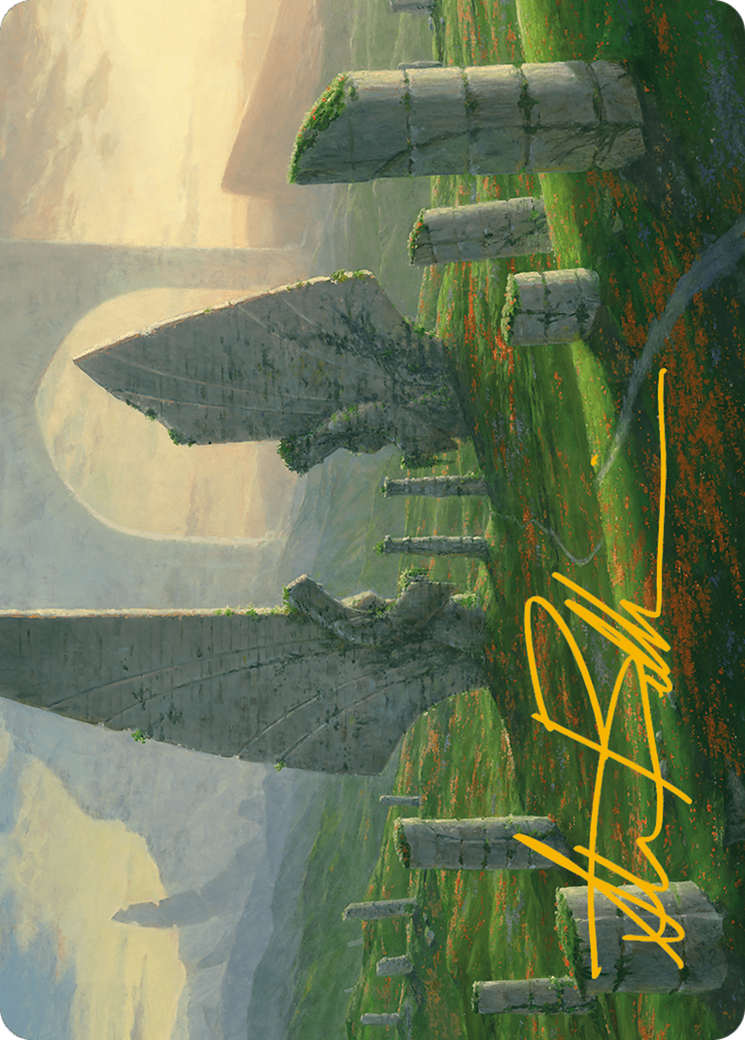 Monumental Henge Art Card (Gold-Stamped Signature) [Modern Horizons 3 Art Series] | Game Master's Emporium (The New GME)