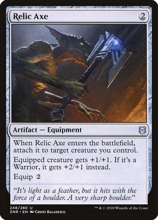 Relic Axe [Zendikar Rising] | Game Master's Emporium (The New GME)