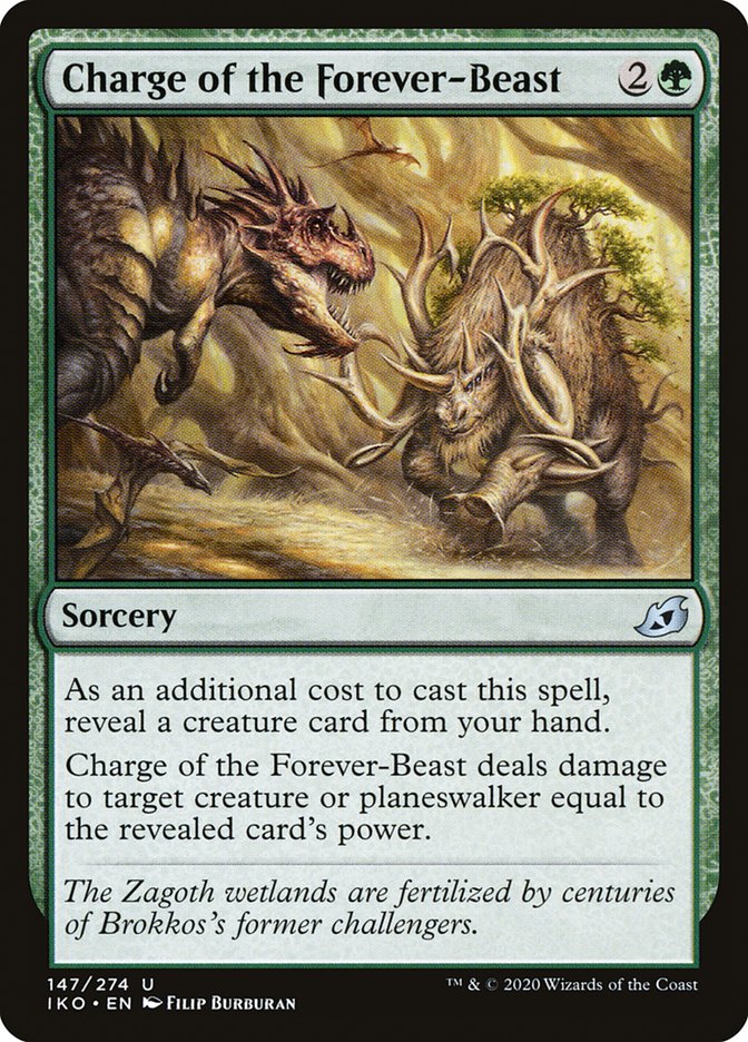 Charge of the Forever-Beast [Ikoria: Lair of Behemoths] | Game Master's Emporium (The New GME)