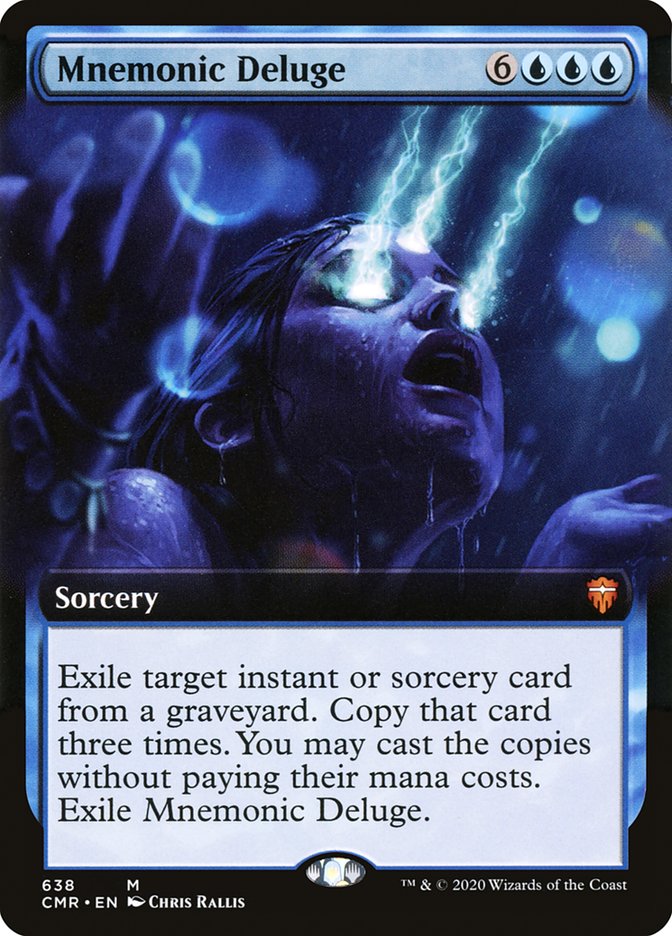 Mnemonic Deluge (Extended Art) [Commander Legends] | Game Master's Emporium (The New GME)