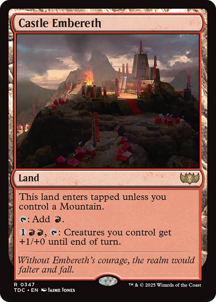 Castle Embereth [Tarkir: Dragonstorm Commander] | Game Master's Emporium (The New GME)