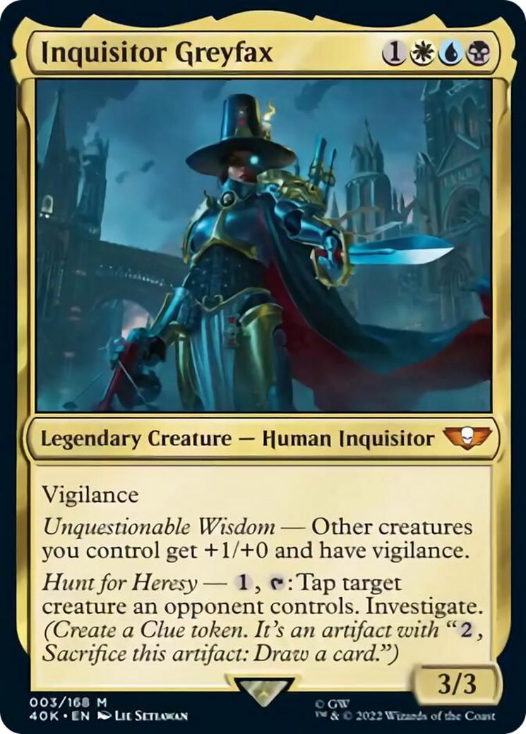 Inquisitor Greyfax (Surge Foil) [Warhammer 40,000] | Game Master's Emporium (The New GME)