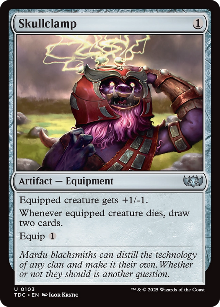 Skullclamp [Tarkir: Dragonstorm Commander] | Game Master's Emporium (The New GME)