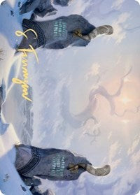 Snow-Covered Plains (276) Art Card (Gold-Stamped Signature) [Kaldheim Art Series] | Game Master's Emporium (The New GME)