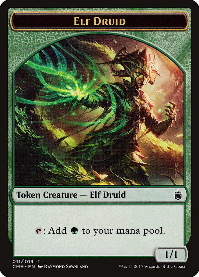 Elf Druid Token [Commander Anthology Tokens] | Game Master's Emporium (The New GME)