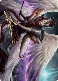 Firja, Judge of Valor Art Card (Gold-Stamped Signature) [Kaldheim Art Series] | Game Master's Emporium (The New GME)