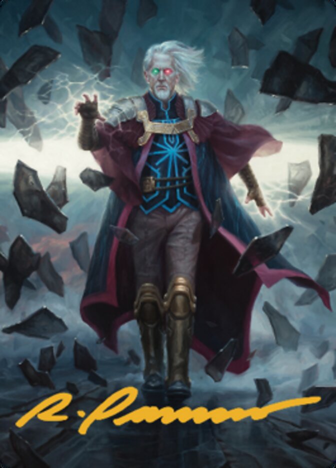 Urza, Planeswalker Art Card (Gold-Stamped Signature) [The Brothers' War Art Series] | Game Master's Emporium (The New GME)