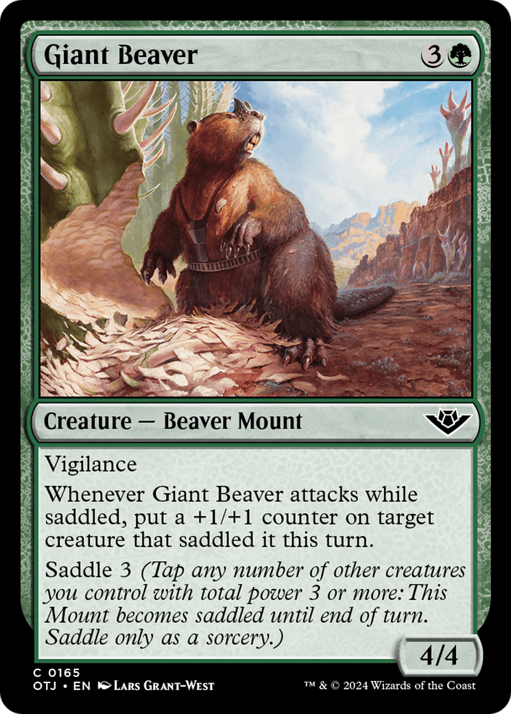 Giant Beaver [Outlaws of Thunder Junction] | Game Master's Emporium (The New GME)