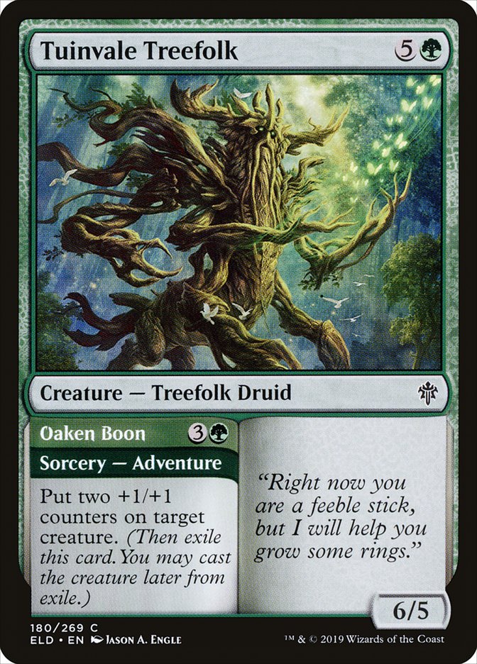 Tuinvale Treefolk // Oaken Boon [Throne of Eldraine] | Game Master's Emporium (The New GME)