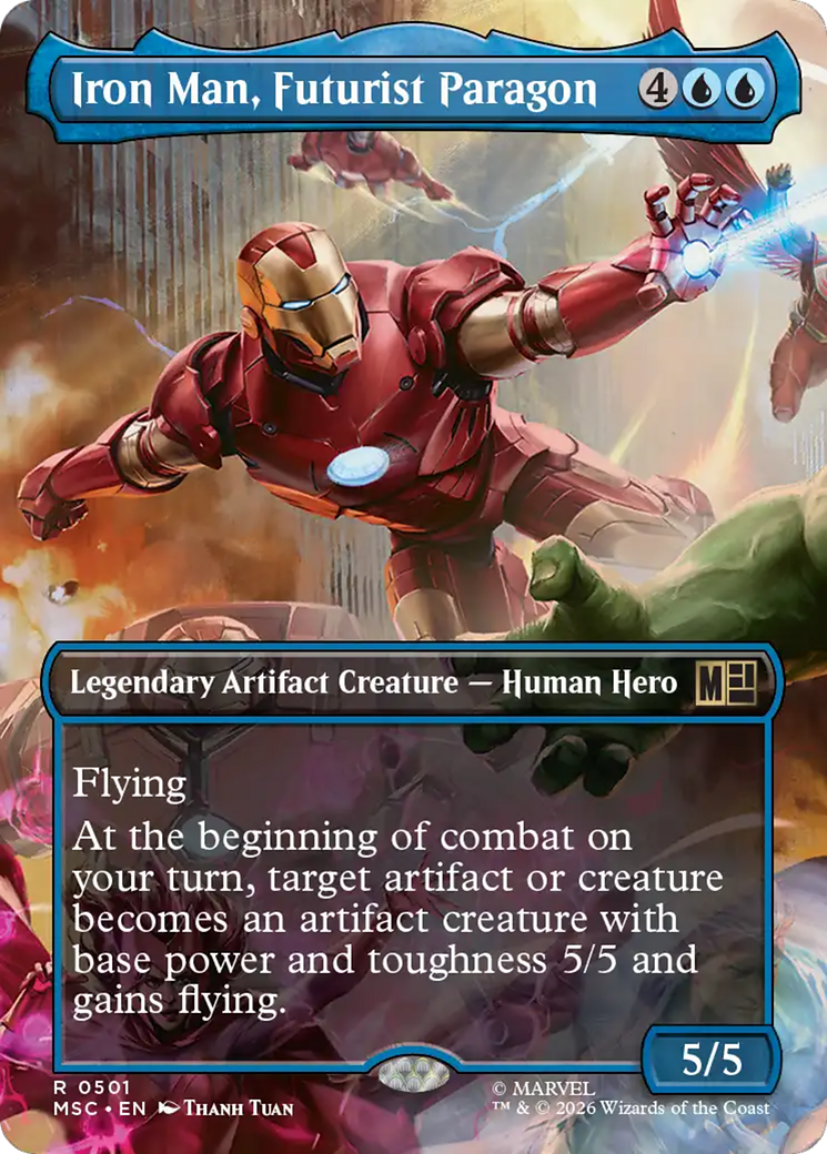 Iron Man, Futurist Paragon (Borderless) [Marvel Super Heroes Commander] | Game Master's Emporium (The New GME)