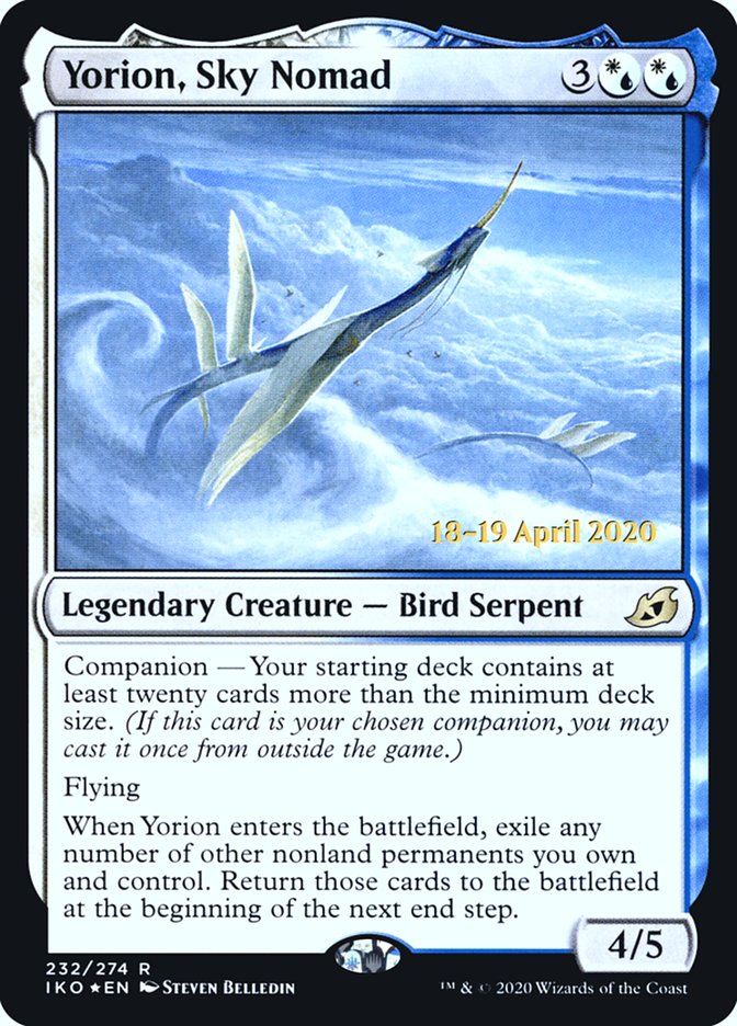 Yorion, Sky Nomad [Ikoria: Lair of Behemoths Prerelease Promos] | Game Master's Emporium (The New GME)