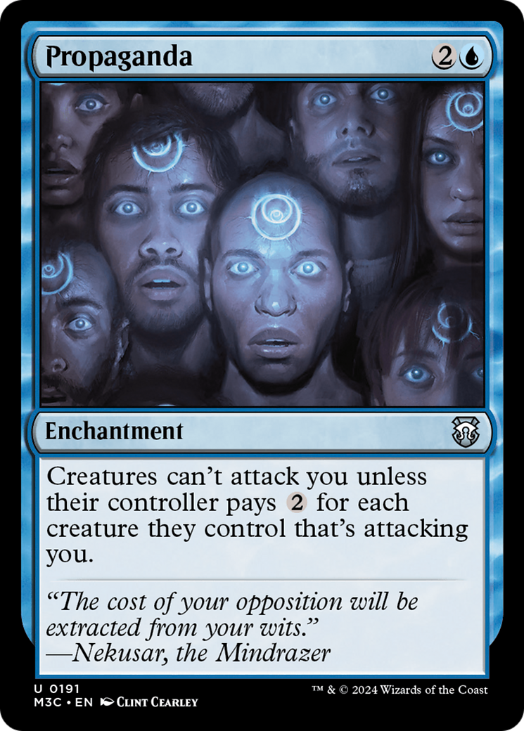 Propaganda (Ripple Foil) [Modern Horizons 3 Commander] | Game Master's Emporium (The New GME)