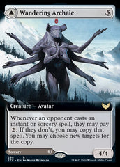 Wandering Archaic // Explore the Vastlands (Extended Art) [Strixhaven: School of Mages] | Game Master's Emporium (The New GME)
