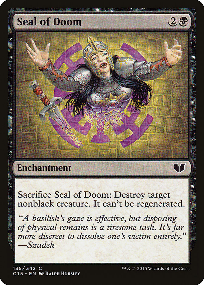 Seal of Doom [Commander 2015] | Game Master's Emporium (The New GME)