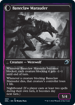 Baneblade Scoundrel // Baneclaw Marauder [Innistrad: Double Feature] | Game Master's Emporium (The New GME)