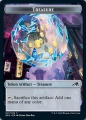 Samurai // Treasure Double-Sided Token [Kamigawa: Neon Dynasty Tokens] | Game Master's Emporium (The New GME)