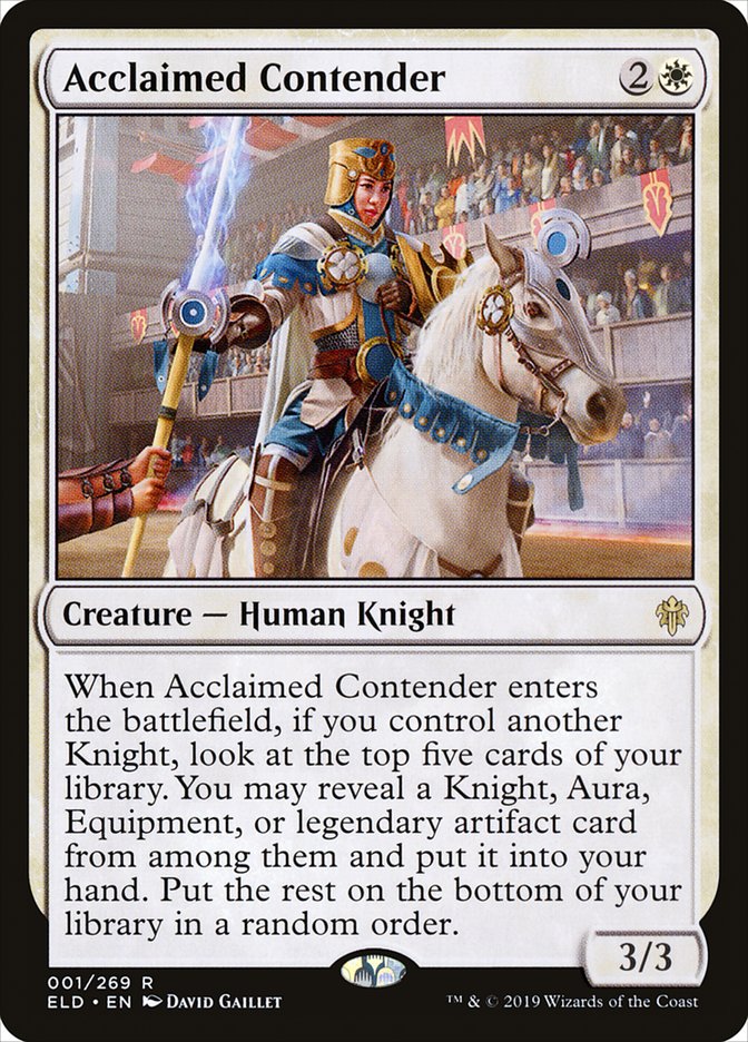 Acclaimed Contender [Throne of Eldraine] | Game Master's Emporium (The New GME)
