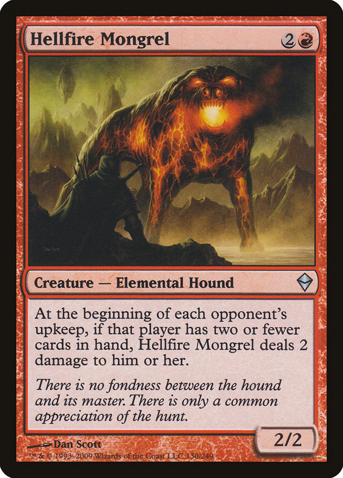 Hellfire Mongrel [Zendikar] | Game Master's Emporium (The New GME)