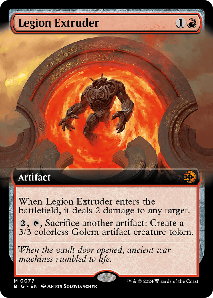 Legion Extruder (Extended Art) [Outlaws of Thunder Junction: The Big Score] | Game Master's Emporium (The New GME)