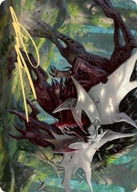 Vorinclex, Monstrous Raider 1 Art Card (Gold-Stamped Signature) [Kaldheim Art Series] | Game Master's Emporium (The New GME)