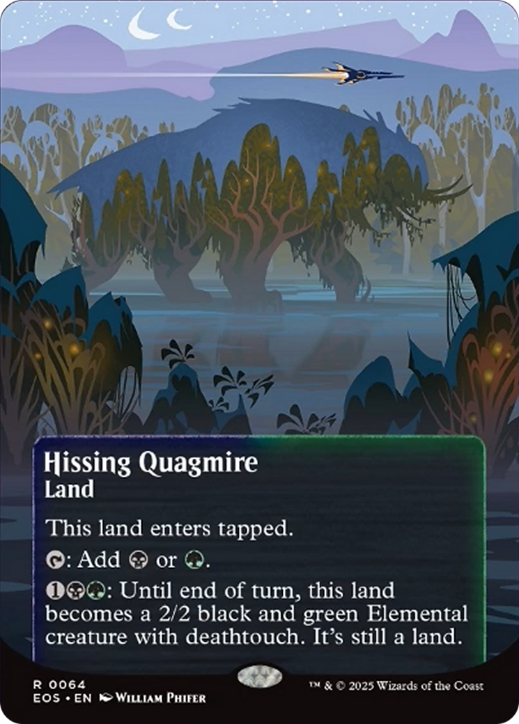 Hissing Quagmire (0064) (Borderless) [Edge of Eternities: Stellar Sights] | Game Master's Emporium (The New GME)