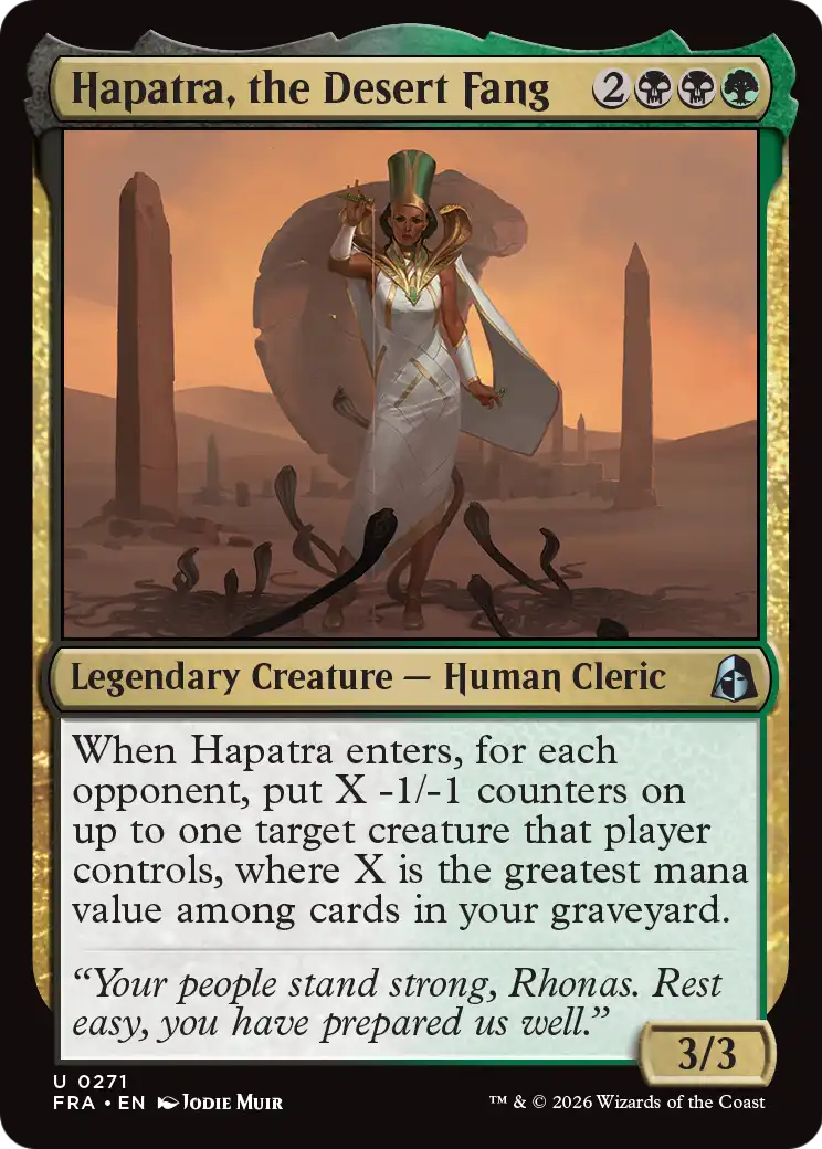 Hapatra, the Desert Fang [Reality Fracture] | Game Master's Emporium (The New GME)