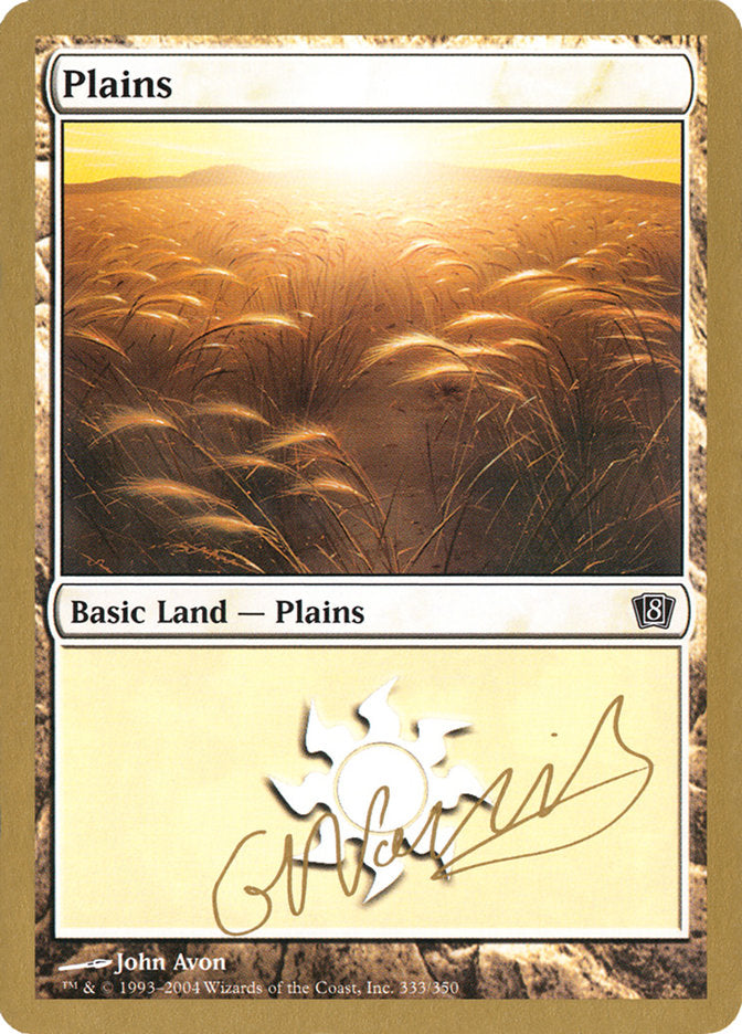Plains (gn333) (Gabriel Nassif) [World Championship Decks 2004] | Game Master's Emporium (The New GME)