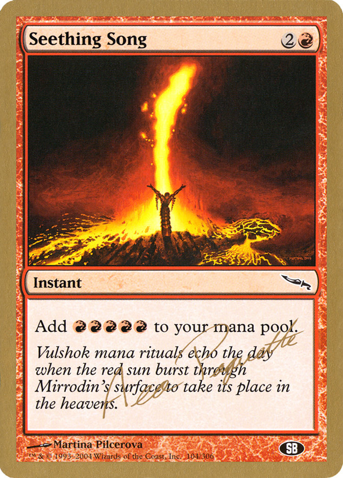 Seething Song (Aeo Paquette) (SB) [World Championship Decks 2004] | Game Master's Emporium (The New GME)