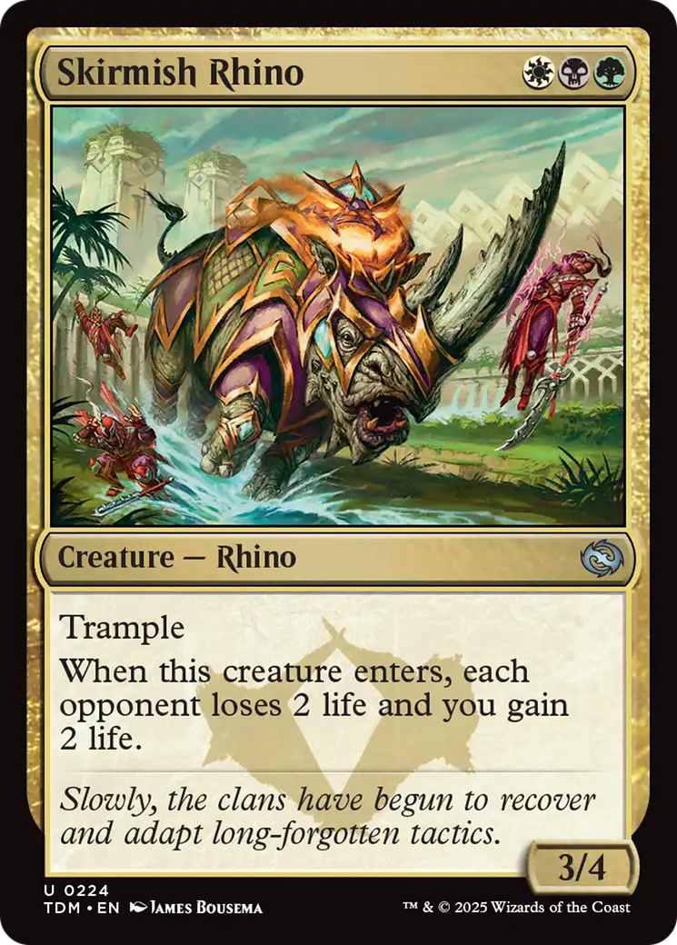 Skirmish Rhino (224) [Tarkir: Dragonstorm] | Game Master's Emporium (The New GME)
