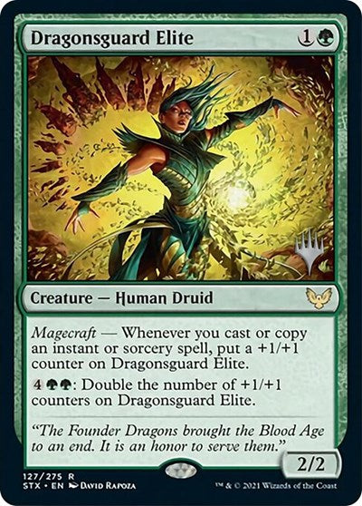 Dragonsguard Elite (Promo Pack) [Strixhaven: School of Mages Promos] | Game Master's Emporium (The New GME)