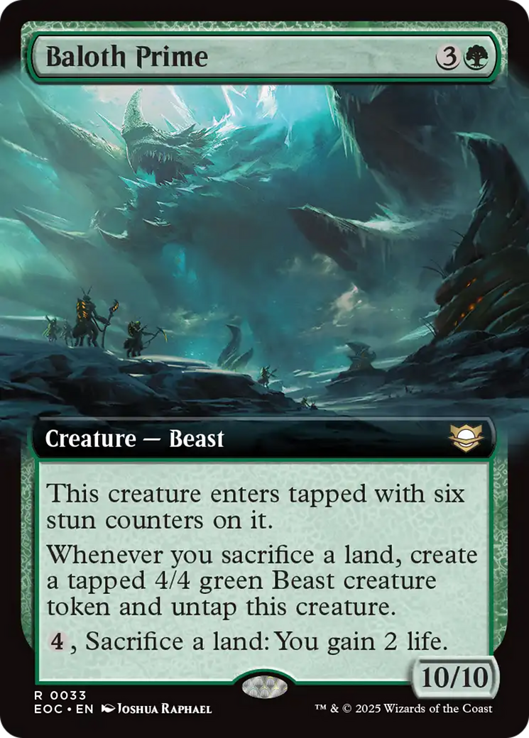 Baloth Prime (Extended Art) [Edge of Eternities Commander] | Game Master's Emporium (The New GME)