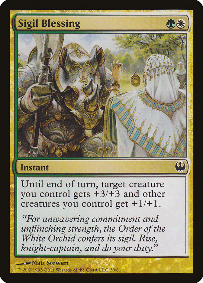 Sigil Blessing [Duel Decks: Knights vs. Dragons] | Game Master's Emporium (The New GME)