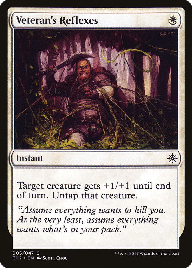 Veteran's Reflexes [Explorers of Ixalan] | Game Master's Emporium (The New GME)