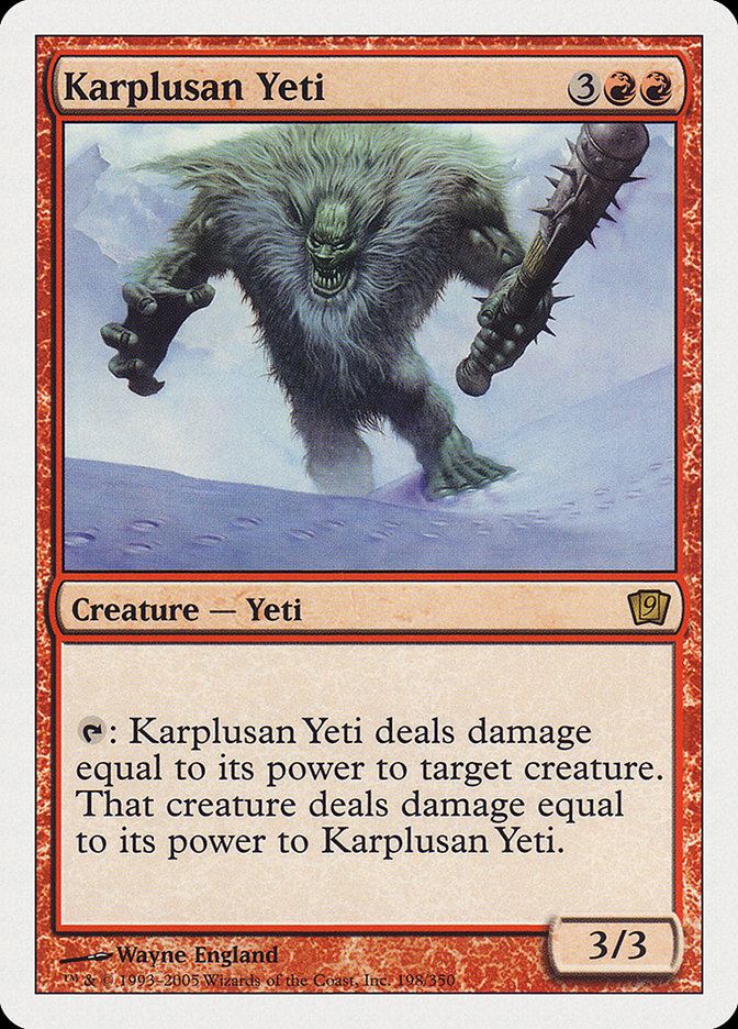 Karplusan Yeti [Ninth Edition] | Game Master's Emporium (The New GME)