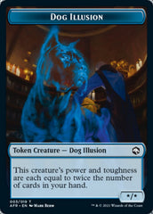 Dog Illusion // Ellywick Tumblestrum Emblem Double-Sided Token [Dungeons & Dragons: Adventures in the Forgotten Realms Tokens] | Game Master's Emporium (The New GME)