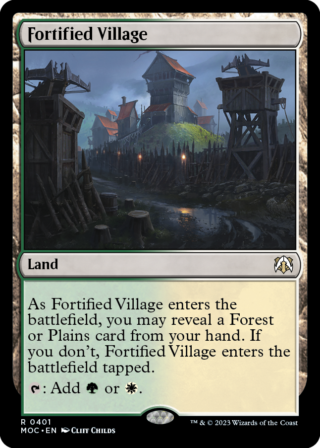 Fortified Village [March of the Machine Commander] | Game Master's Emporium (The New GME)