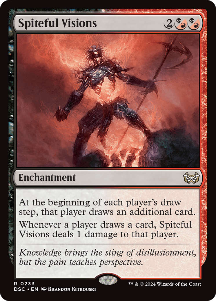 Spiteful Visions [Duskmourn: House of Horror Commander] | Game Master's Emporium (The New GME)