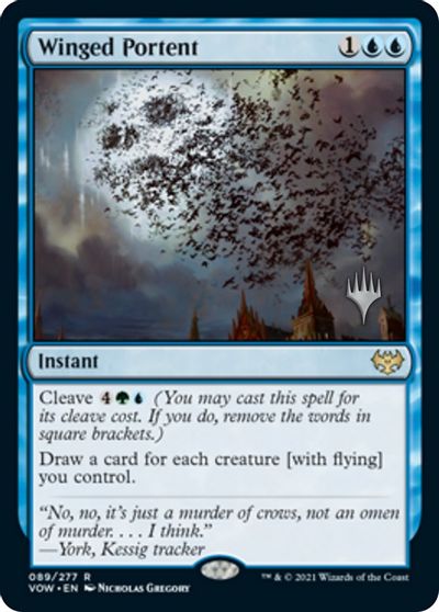 Winged Portent (Promo Pack) [Innistrad: Crimson Vow Promos] | Game Master's Emporium (The New GME)