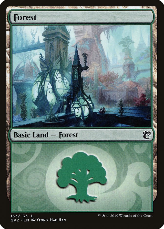 Forest (133) [Ravnica Allegiance Guild Kit] | Game Master's Emporium (The New GME)