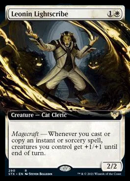 Leonin Lightscribe (Extended Art) [Strixhaven: School of Mages] | Game Master's Emporium (The New GME)