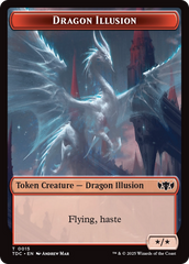 Dragon Illusion // Monk Double-Sided Token [Tarkir: Dragonstorm Commander Tokens] | Game Master's Emporium (The New GME)